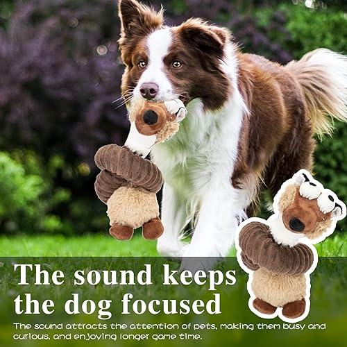 Miniatura 8 de JMZDS&JL Juguetes chirriantes para perros, juguetes de peluche para masticar, juguetes para perros pequeños, medianos y grandes, juguetes de