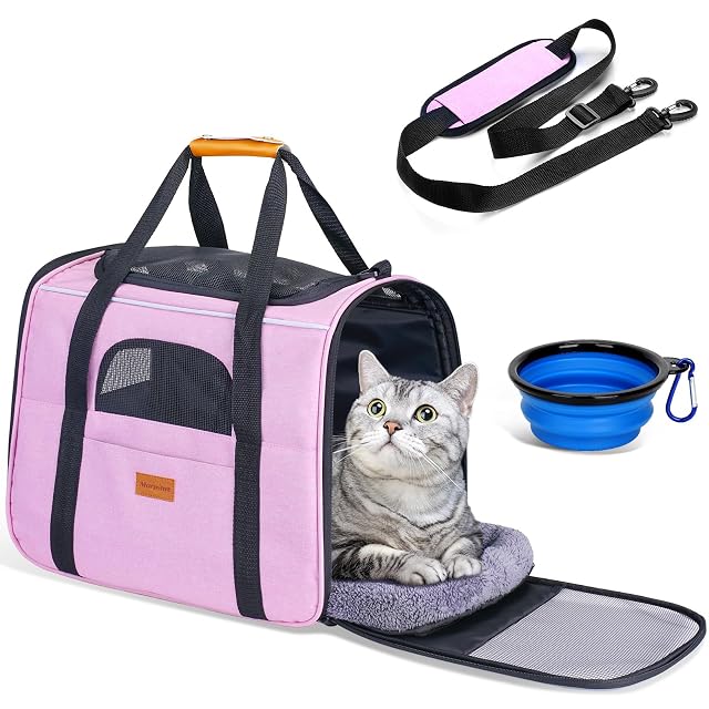 morpilot Transportín Perro Gato, Bolsa Transporte Transpirable para Mascotas