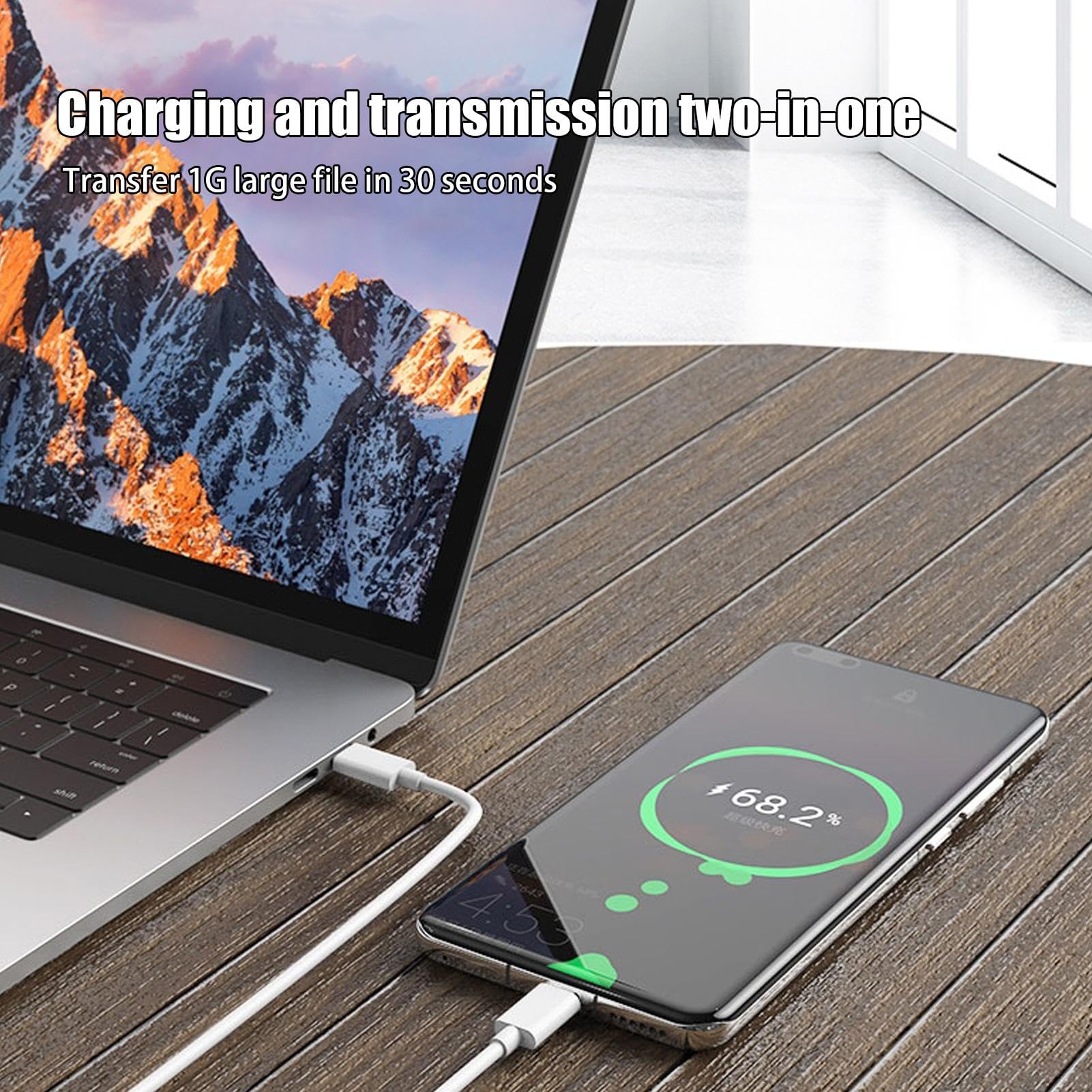 Cavo USB C USB C, Cavo Di Ricarica Rapida USB C, Cavo Di Ricarica Di Tipo | C Da 3,28 Piedi 120 W, Interfacce Doppio Tipo C A Connessione Rapida, Uscita 6 A, Ricarica Del Computer Portatili, Tablet