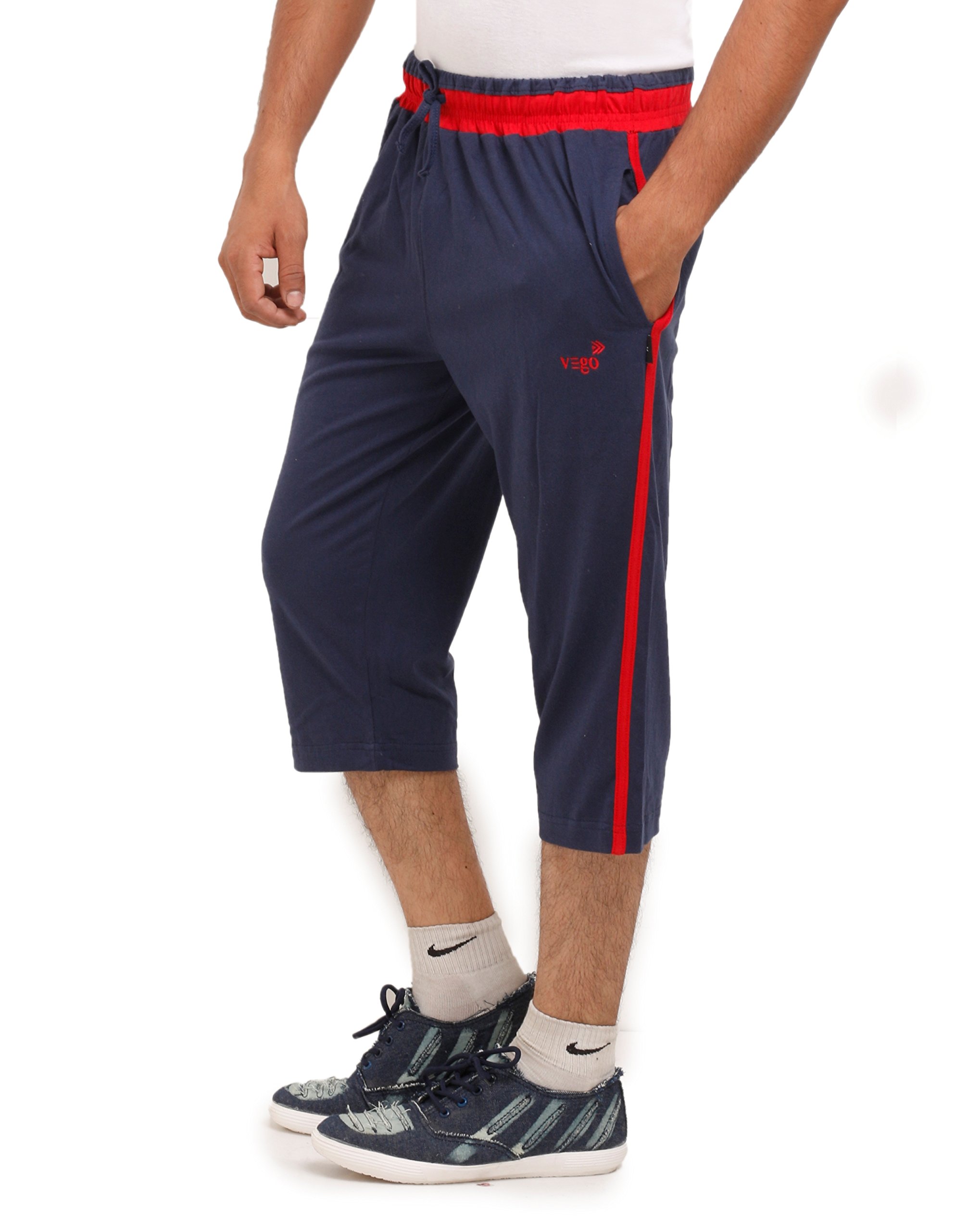 vego Mens Cotton Three by Fourth, 3/4, Capri, Three Quarter-picture-38