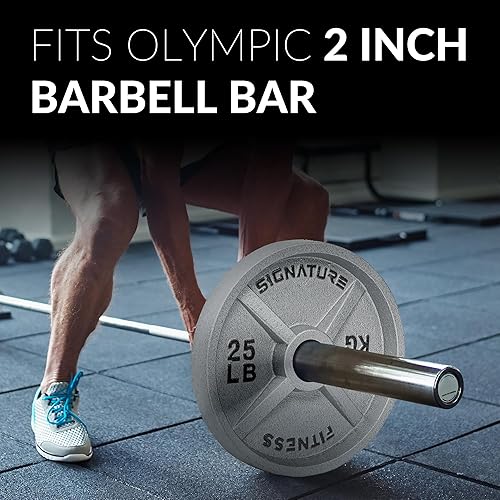 Miniatura 5 de Fitvids Deep Dish - Placas olímpicas de hierro fundido de 2 pulgadas con recubrimiento electrónico