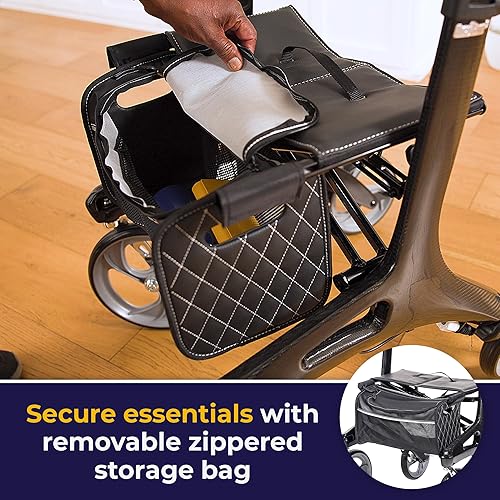 Miniatura 7 de Drive Medical NitroAndador, color negro Elite CF fibra de carbono