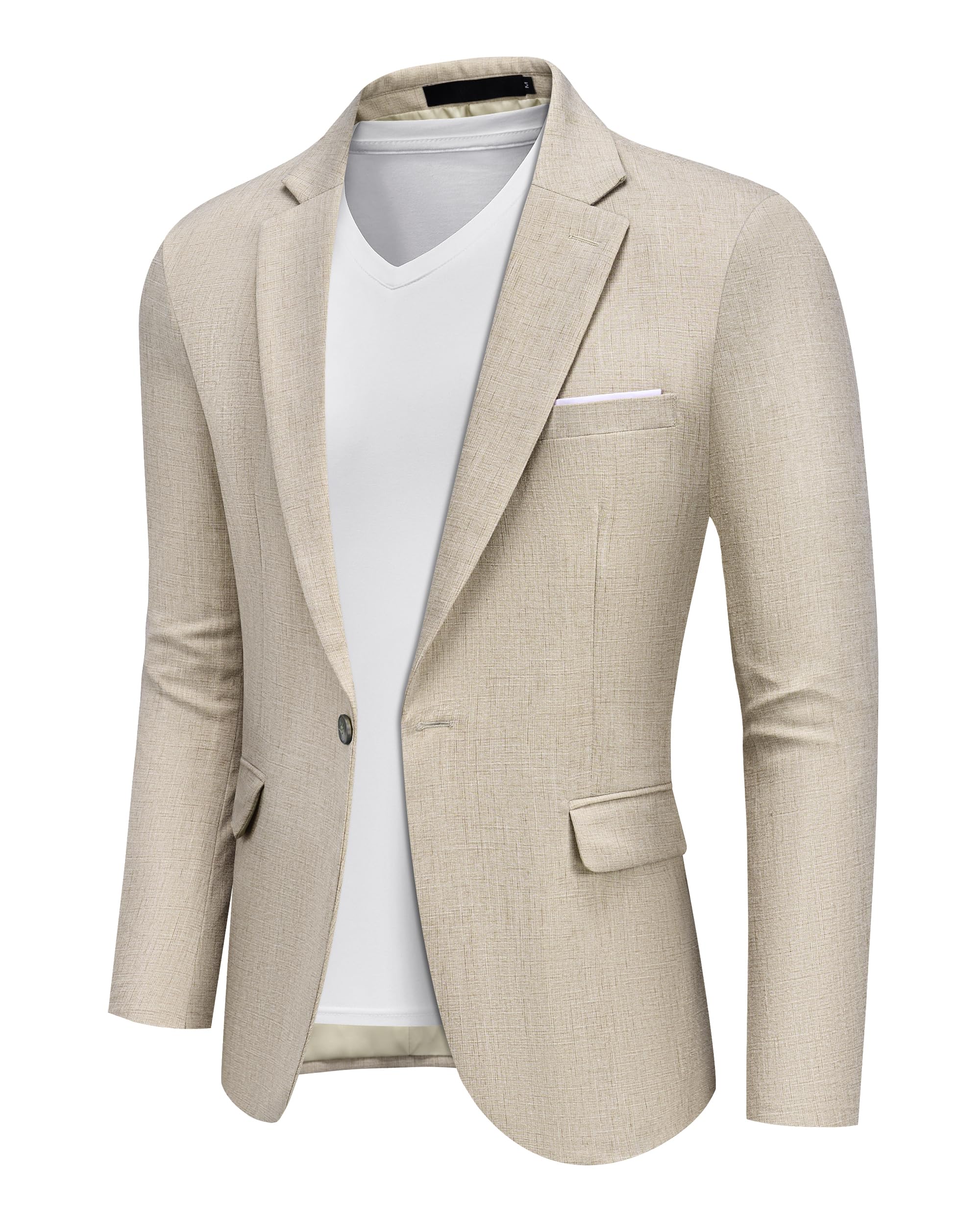 Blazer Hombre Casual Elegante 1 Botón Chaqueta Traje Oficina Negocios 3XL