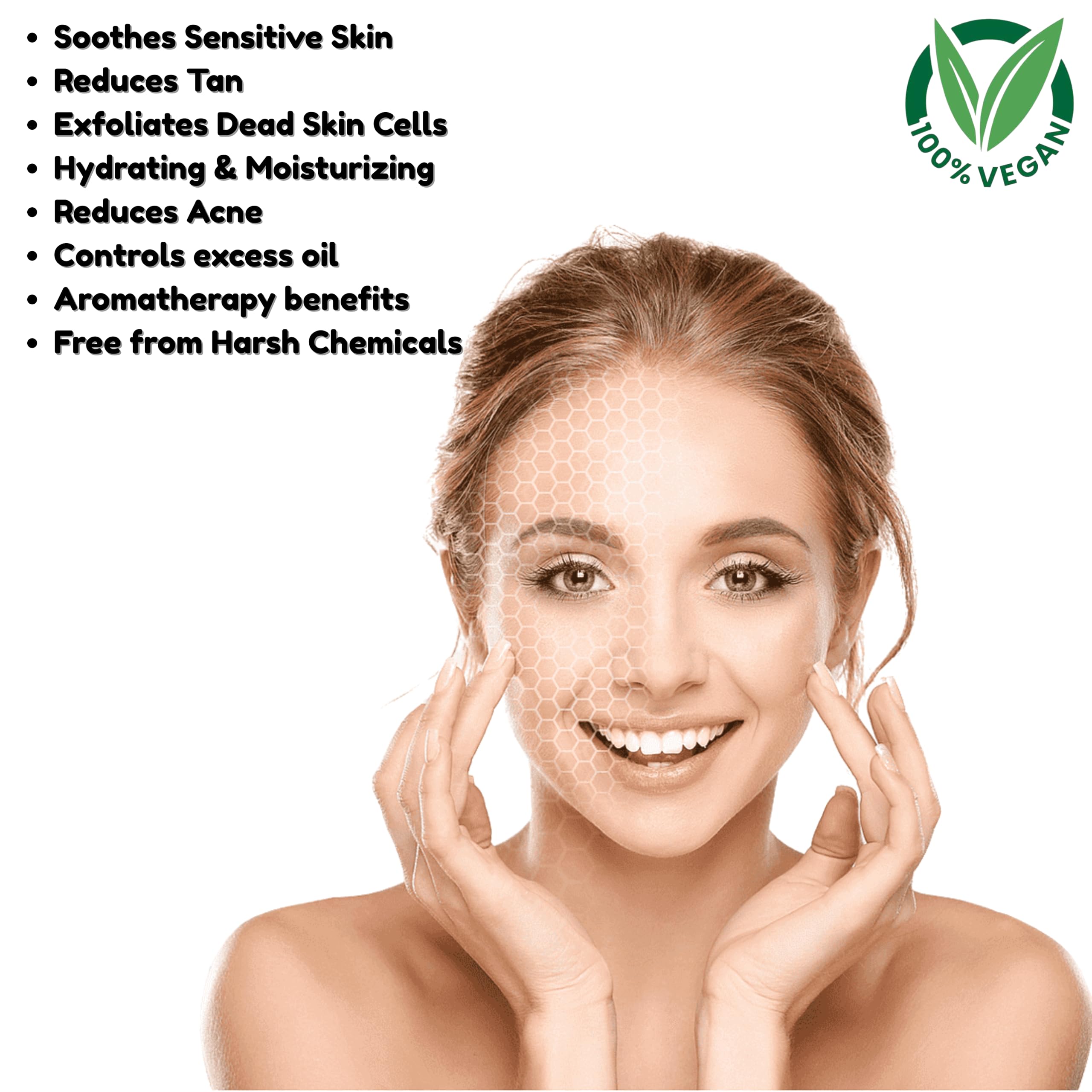 Buy LUTF Glow Cream, 100% Organic (50g) Face Scrub, All In One