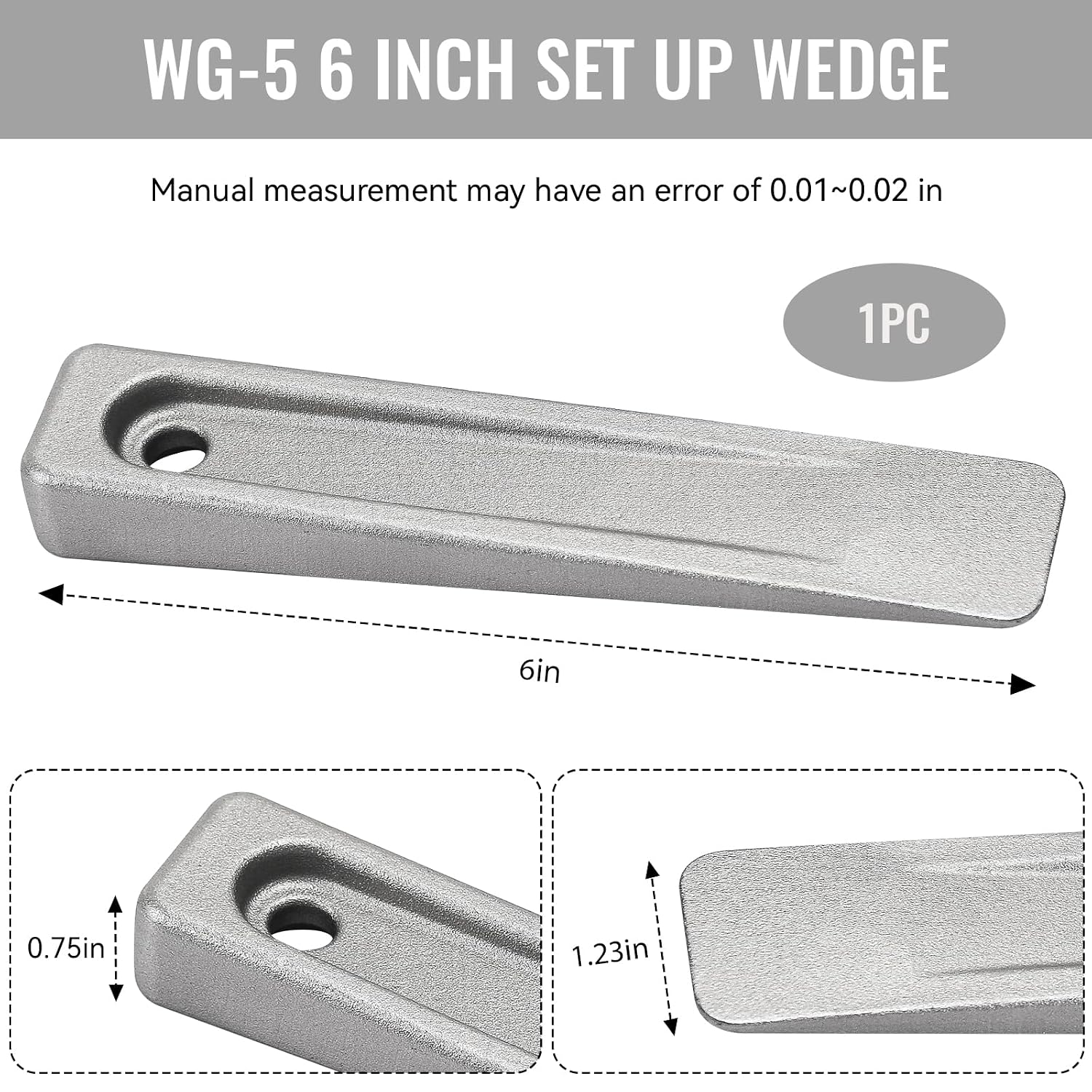 6 Inch Steel Wedges, Metal Wedge for Welding, Metal Wedges Shims