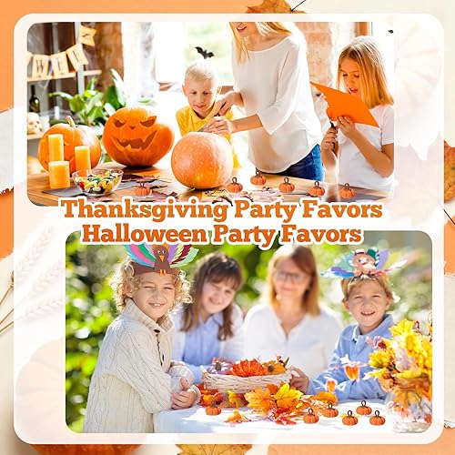 Miniatura 6 de 12 calabazas de punto, mini calabazas de ganchillo, decoraciones de otoño de Acción de Gracias, decoración de otoño, relleno de cuencos de 2