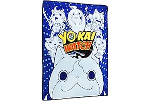 Yokai Watch Model Zero Watch Multi-Character Print Micro Raschel Throw - 50&quot; x 60&quot;