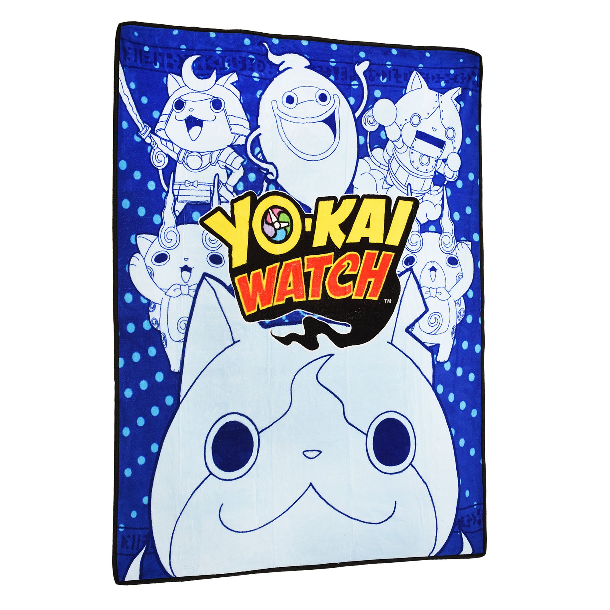 Yo-Kai Watch Multi-Character Print Micro Raschel Throw - 50" x 60"