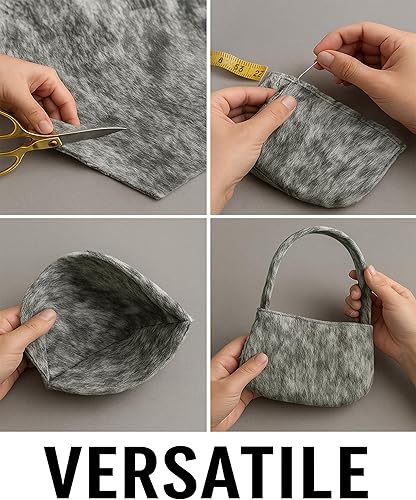 Vista 33 de The Yard - Tela de terciopelo de gamuza con estampado de vaca, 54 pulgadas de ancho, vendido por The Yard (negro)