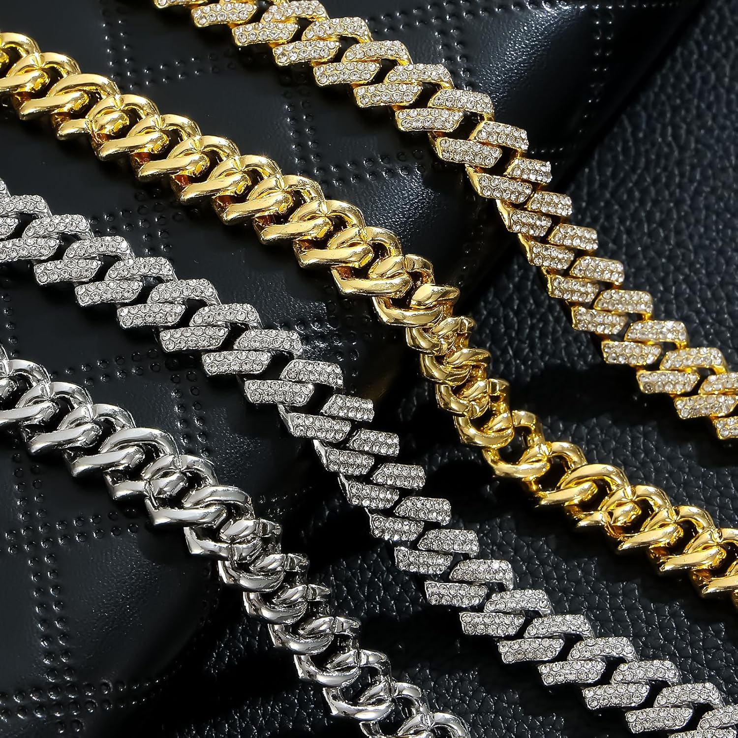 Iced Out Cuban Link Chain 10MM Silver/Gold Plated Cubic Zirconia Necklace Miami Bling Hip Hop Chain Gift for Men Women - Image 6