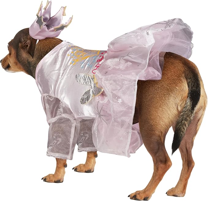 Disfraz de Glinda, la Bruja Buena de Oz para Perro, Talla M, Rosa miniatura 3