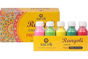 SATVIK Combo Readymade Rangoli Powder Colours Kit for Diwali