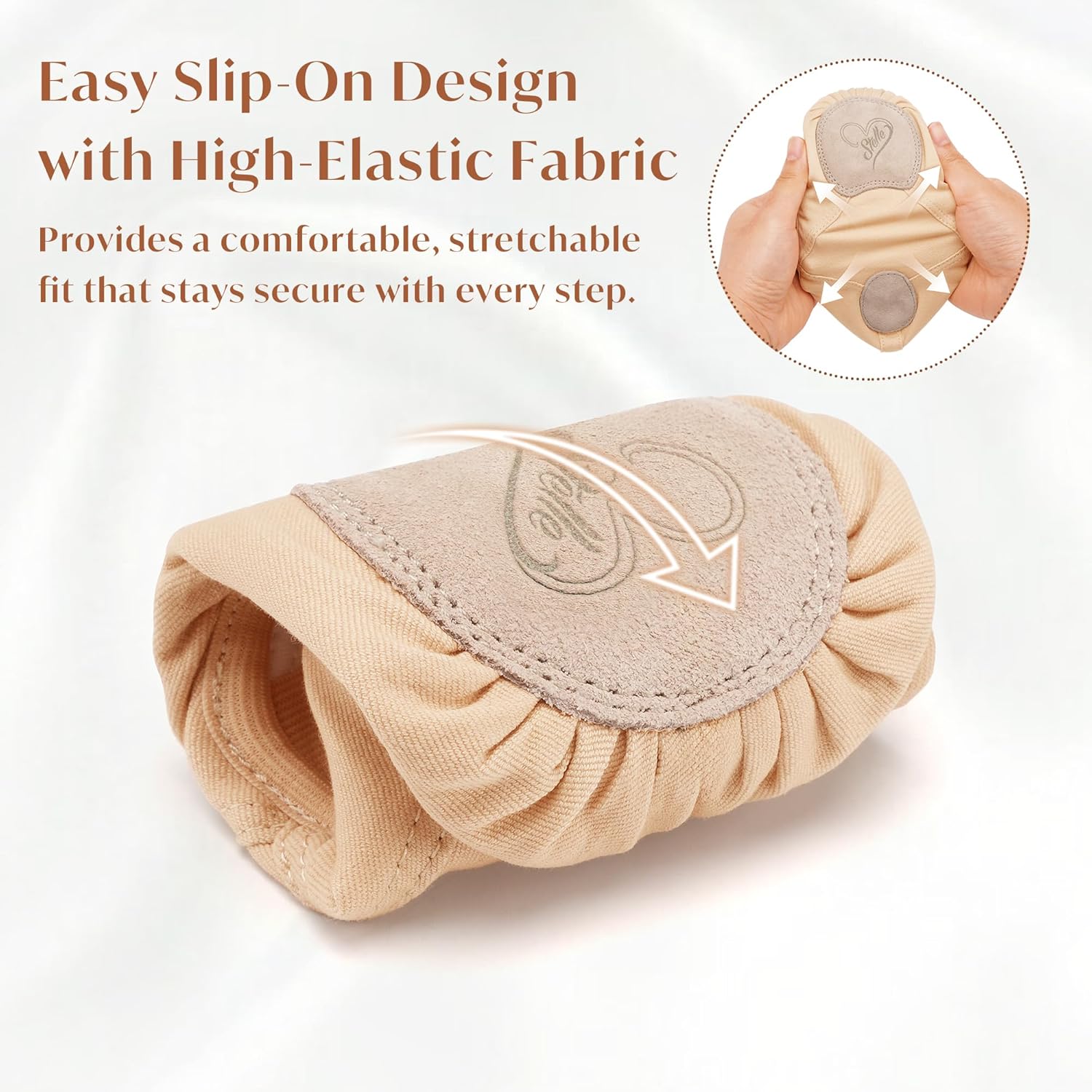 Stelle Ballet Shoes for Women Highly Stretch Canvas Dance Slipper Ballet Mesh Flats Non-Slip Yoga - Image 3
