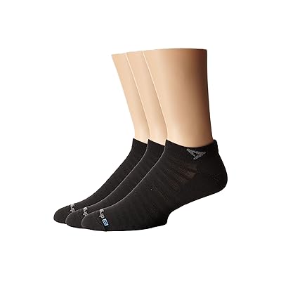 Drymax Hyper Thintm Running v4 Mini Crew 3 Pair Pack Low Cut Socks Shoes Black