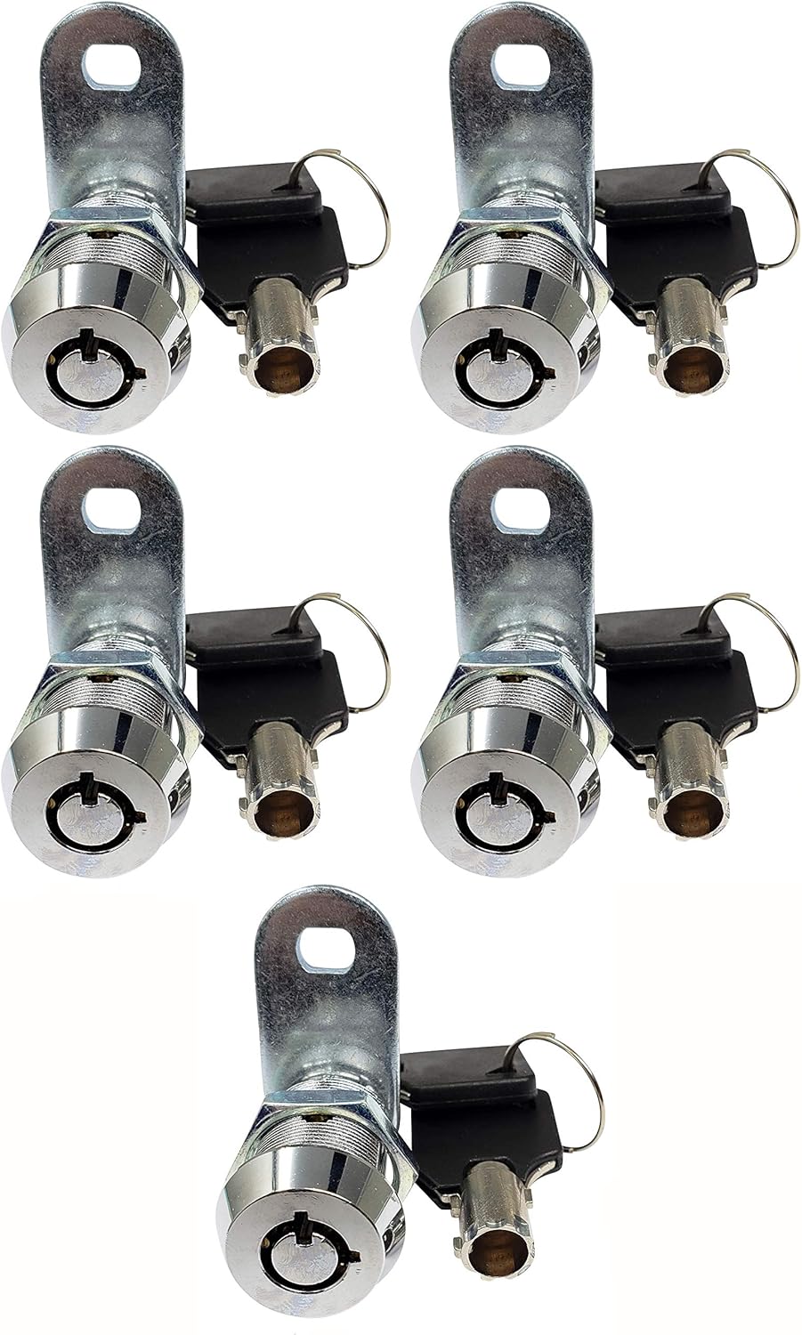 Admiral Locks 1” Tubular Cam Lock, Keyed Alike Removable Key