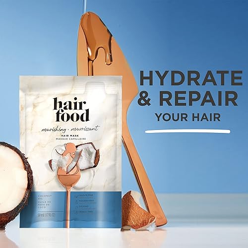 Miniatura 4 de Hair Food Mascarilla nutritiva para el cabello de coco, 1.7 onzas