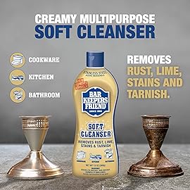 Bar Keepers Friend Soft Cleanser (13 oz) and MORE Spray + Foam (25.4 oz) Multipurpose Cleaner Bundle, Stain & Rust Remover for Multi Surface Bathroom, Kitchen & Outdoor Cleaning