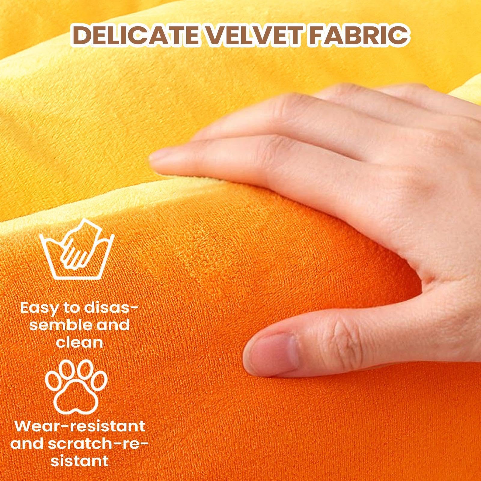 Cestino per gatti decorativo per camera da , lavabile, carota lenitiva