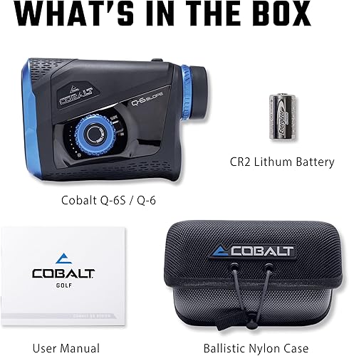 Miniatura 8 de Cobalt Q-6 Golf Laser Rangefinder BlueBlack