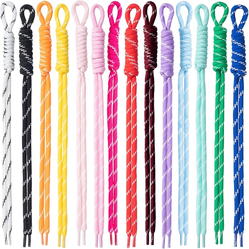 PAGOW Colorful Paracord Ropes, Paracord Keychain Kit Accessories, Braided Rope Bag Charm Keychain Cord Replacement