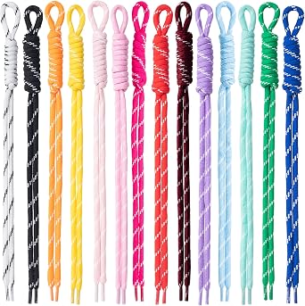 PAGOW Colorful Paracord Ropes, Paracord Keychain Kit Accessories, Braided Rope Bag Charm Keychain Cord Replacement