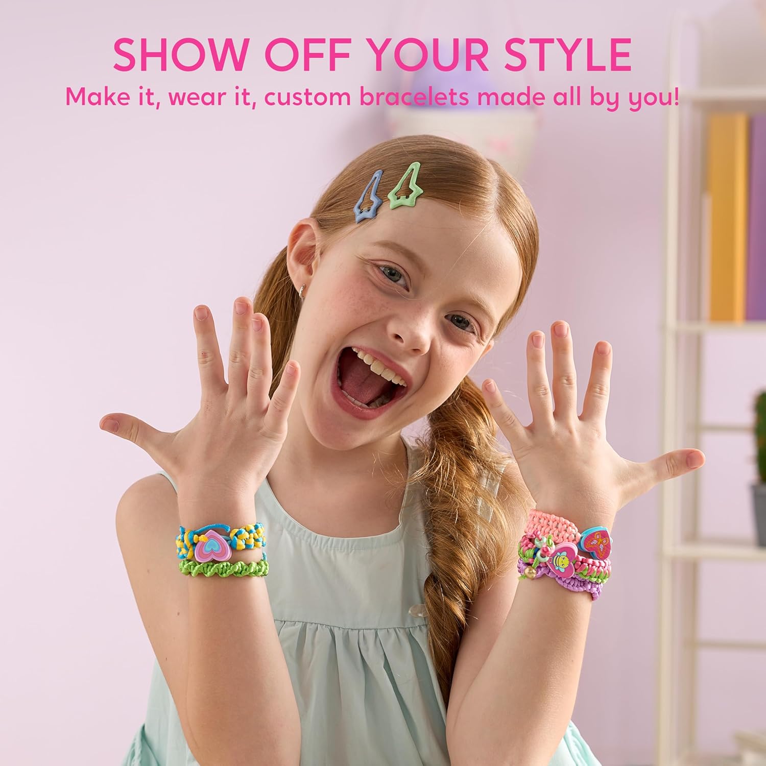 Klever Kits Friendship Bracelet Making Kit, Arts and Crafts for Kids Ages 6-12, Birthday Present for Teen Girl, Children's Jewelry Craft Set, Charm Jewelry Making Kit Supplies, 10 Knot Styles by JOVA - Image 5