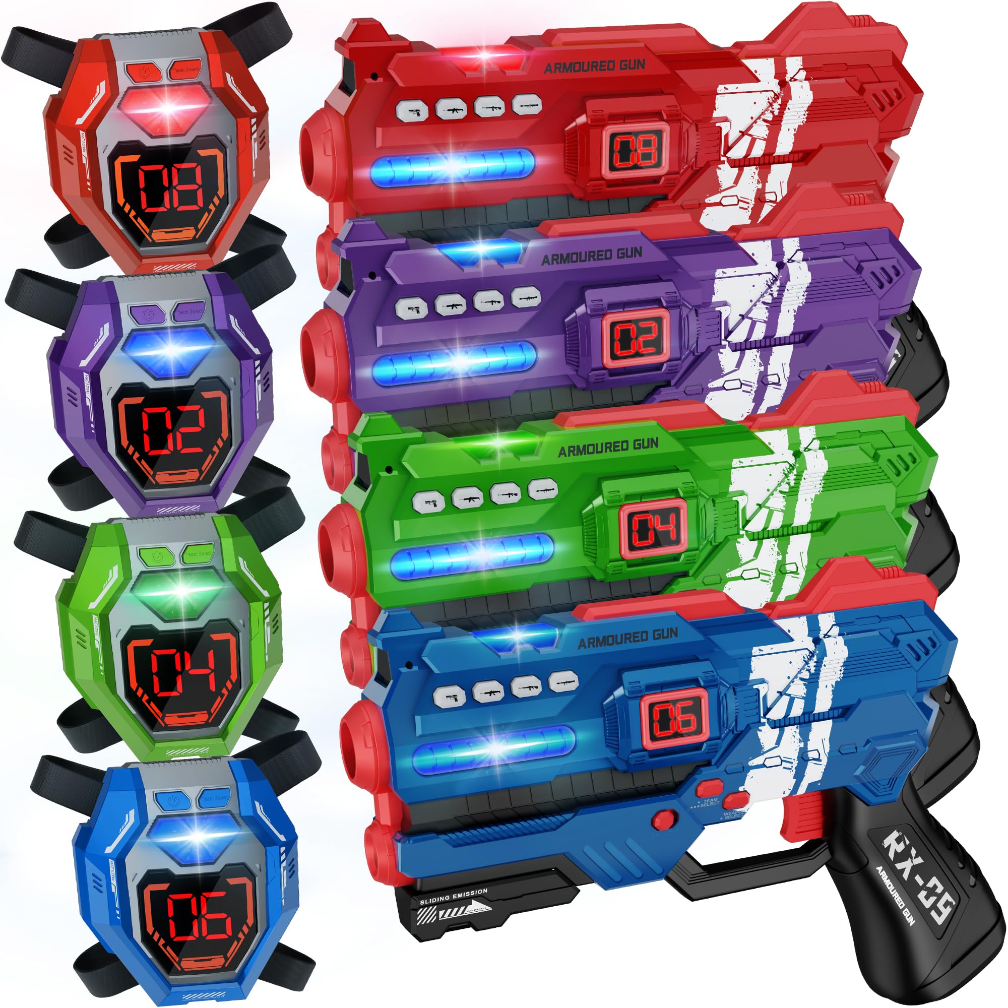 IVOXEX Laser Tag Guns Set of 4