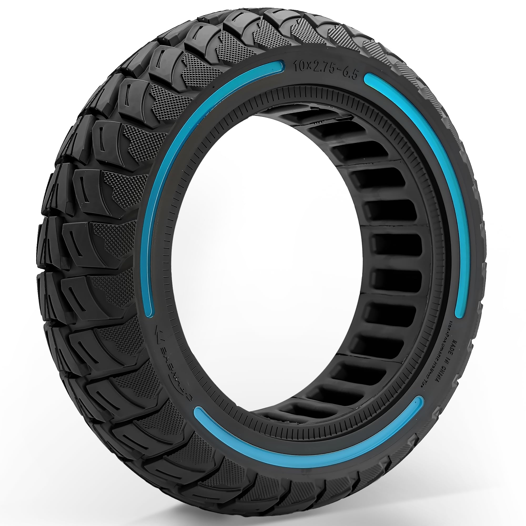 Solidna opona 10x2,75 do hulajnogi elektrycznej, opona terenowa bezdętkowa 70/65-6,5, kompatybilna z Hover-1 Alpha, JOYOR S, Hiboy Titan PRO, odporna na przebicie, wysoka przyczepność