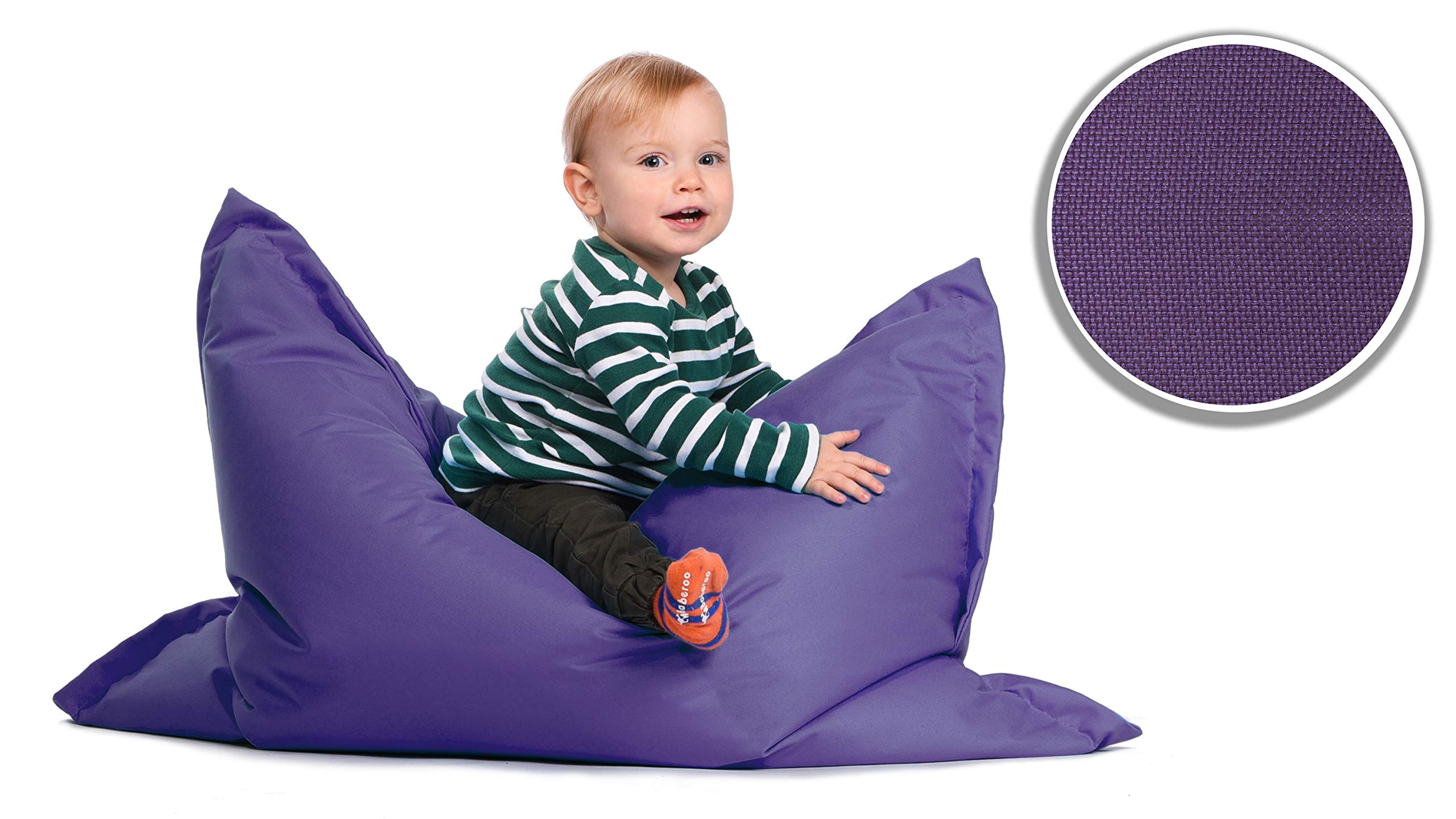 sunnypillow S Sitzsack, Outdoor & Indoor 100 x 70 cm mit 60L Styropor Füllung Sessel für Kinder & Erwachsene Sitzkissen Sofa Beanbag viele Farben und Größen zur Auswahl Violett