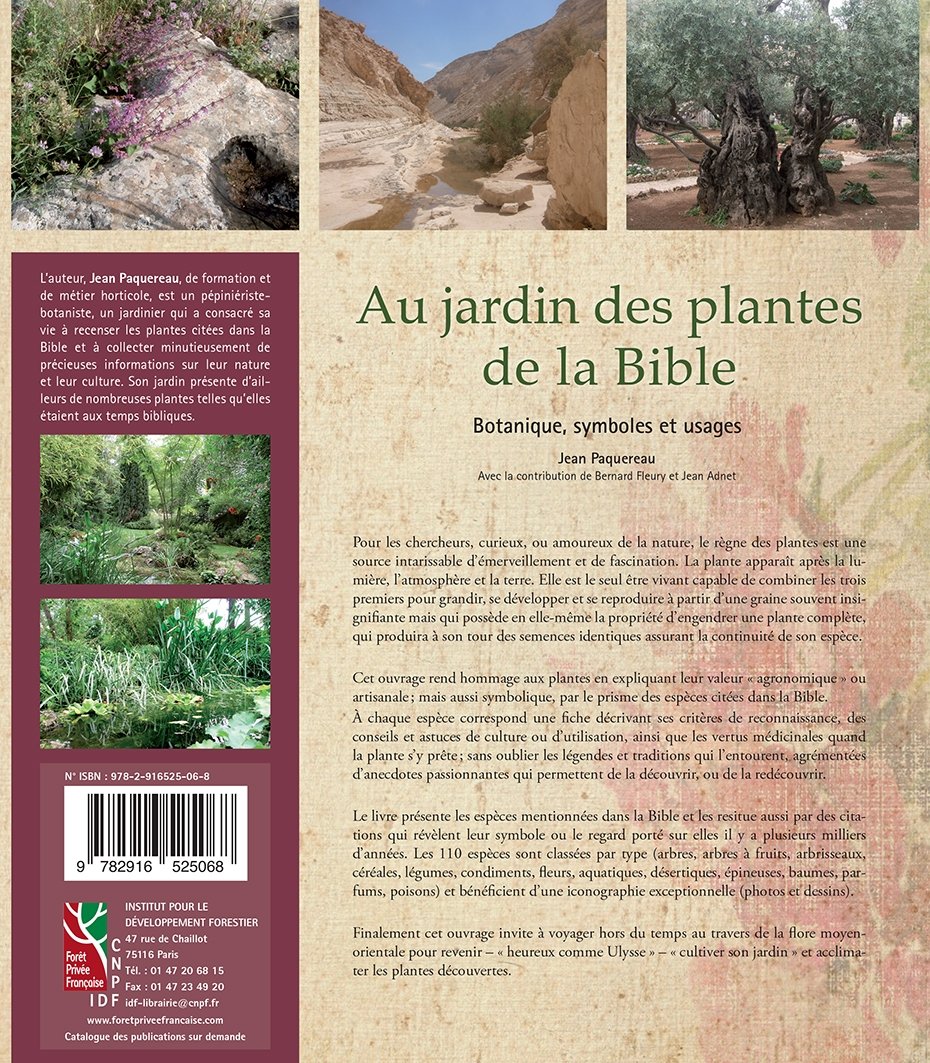 Au jardin des plantes de la Bible botanique, symboles et usages (0000)
