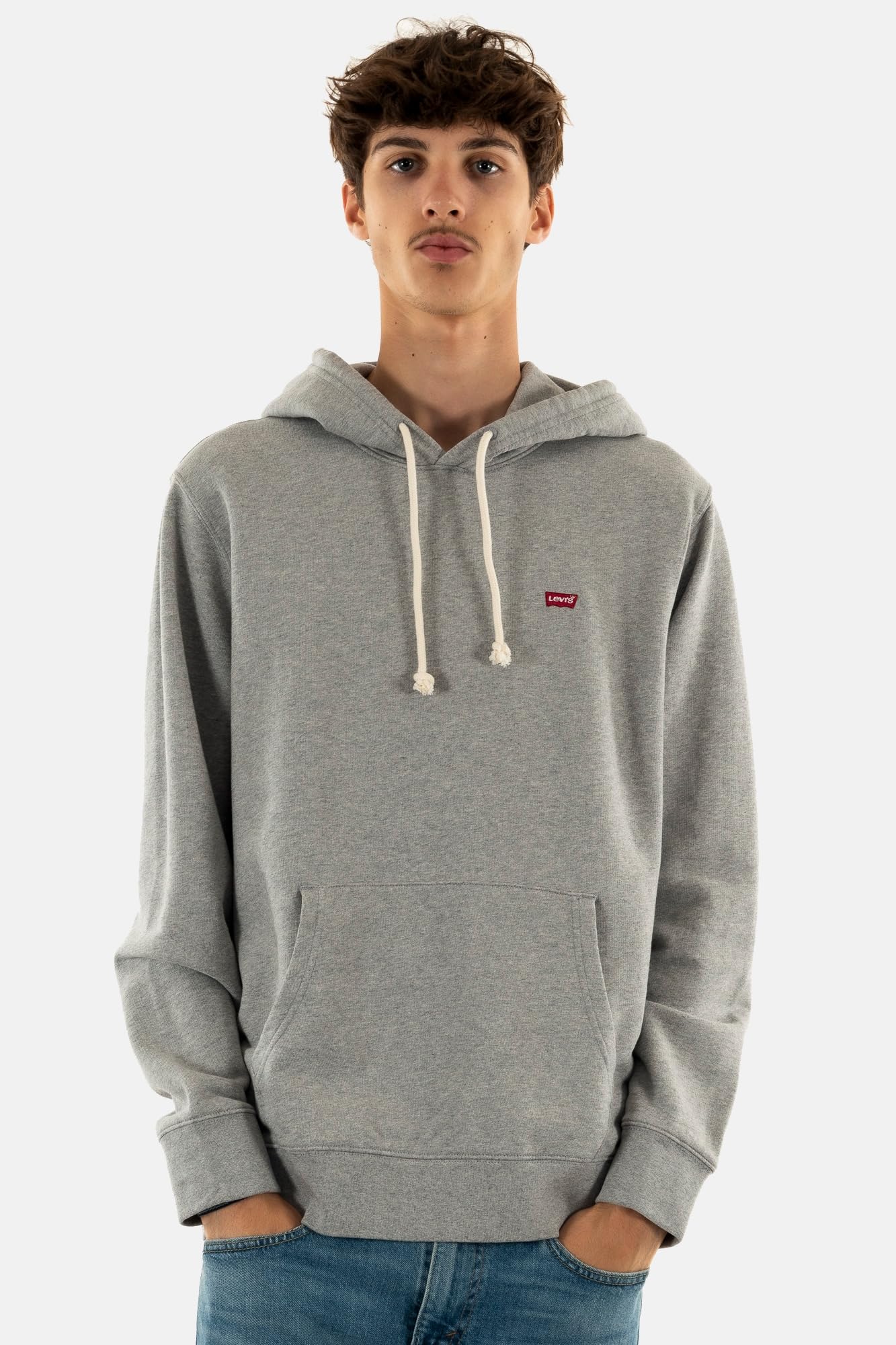 Levi's Bluza męska z kapturem, Średni odcień szary wrzos, M