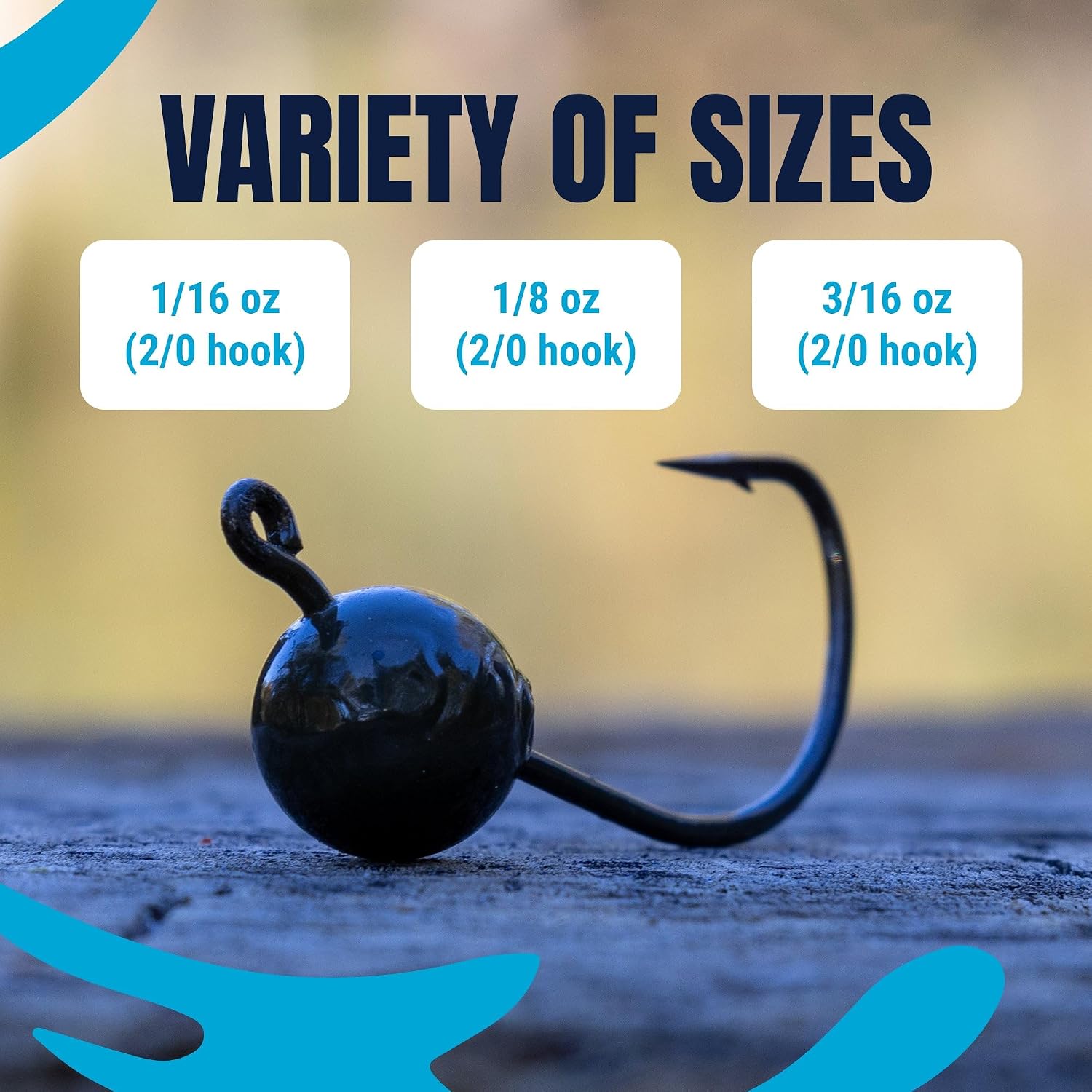 Reaction Tackle Wacky Jig Heads for Bass Fishing, Durable Jig Heads with Sharp Hooks for Finesse and Wacky Rigging, Smallmouth and Largemouth (10-Pack)