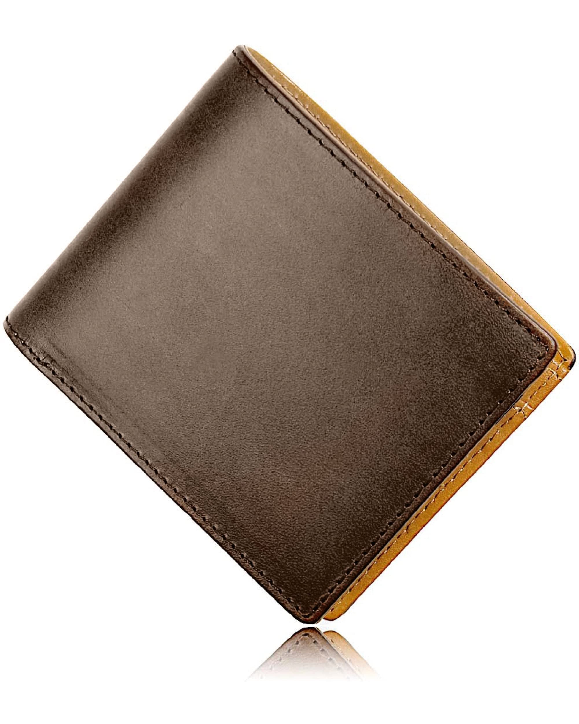 Eredita WL11 Men's Bifold Wallet, King of Leather, Buttero Leather, Made in Japan, Genuine Leather, Bifold, dark brown : Clothing, Shoes & Jewelry