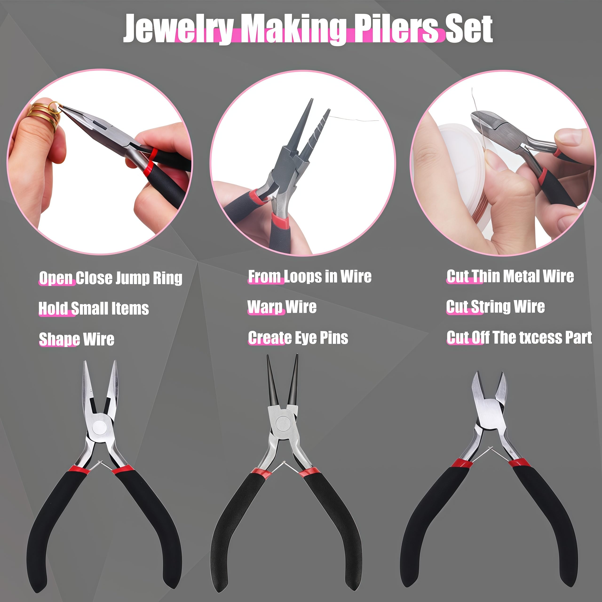 Jewelry Making Kit - Beginner Supplies & Tools -6
