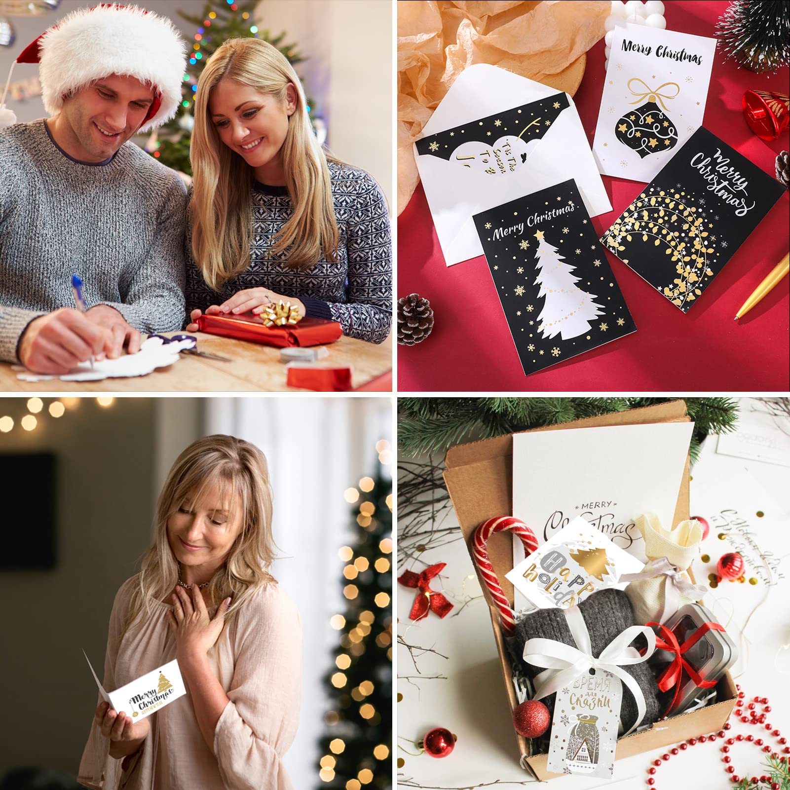 Cartoline D'auguri Di Natale Vintage Personalizzate Per Tag Di Rigalu &egrave; Decorazioni Di Vacanze