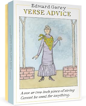Pomegranate Edward Gorey Verse Advice Boxed Notecard Assortment