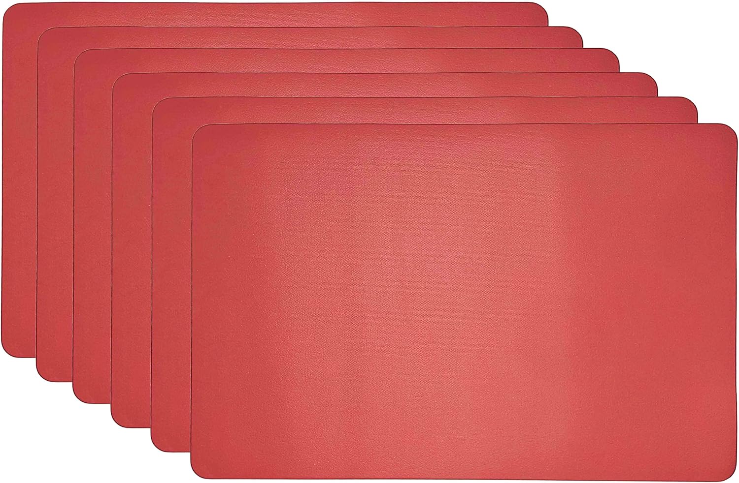 Leather Table Mats, Set of 6 Leather Placemats, Classic