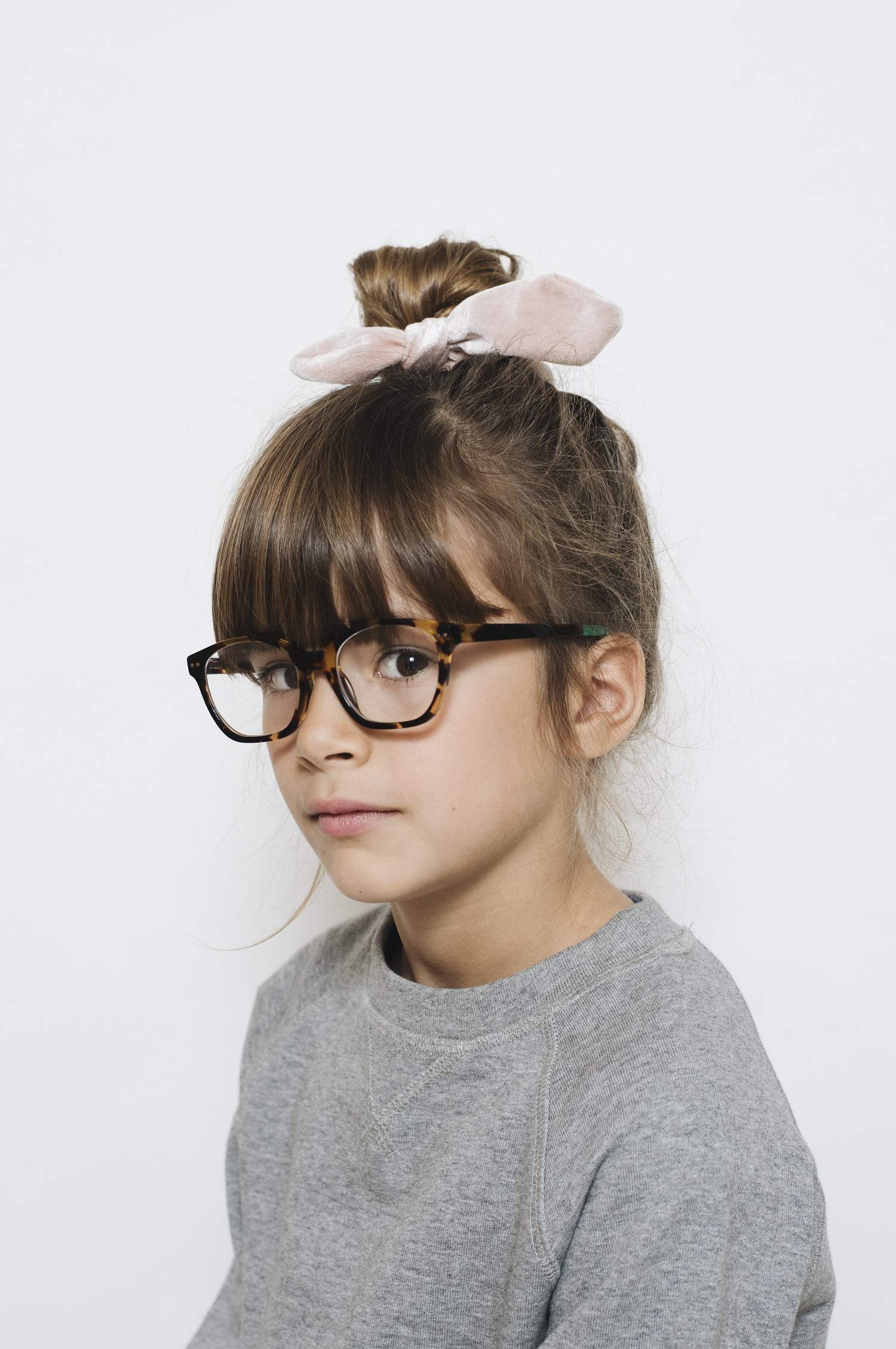 Gafas infantiles con protección contra la luz azul, sin graduación, protección UV400, unisex, para niños y niñas, lentes intercambiables, material robusto, modelo Zebra