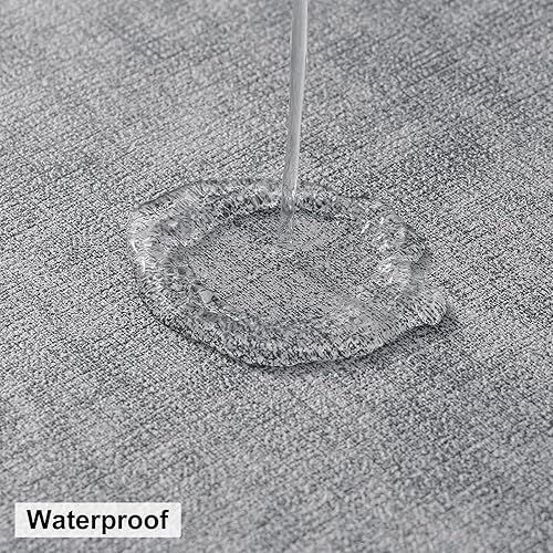 Miniatura 6 de homing Juego de 6 manteles individuales y posavasos redondos de piel sintética, lavables, resistentes al calor, manteles de doble cara lavables para