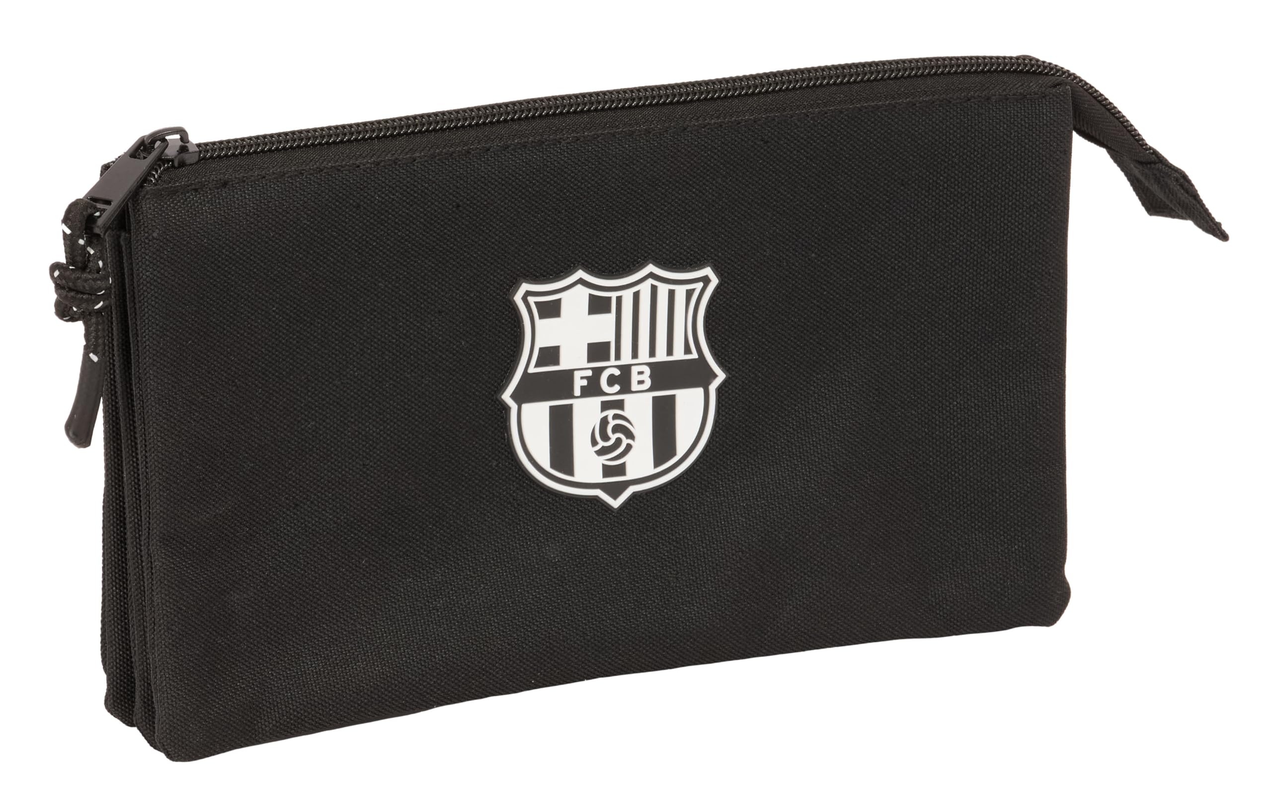 Safta F.C.Barcelona Chica, Triple Pencil Case, Children's Pencil Case, Ideal for School Children Comfortable and Versatile