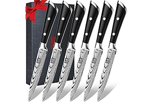 Shan Zu Steak Knife Set: Culinary Precision, Serrated Excellence