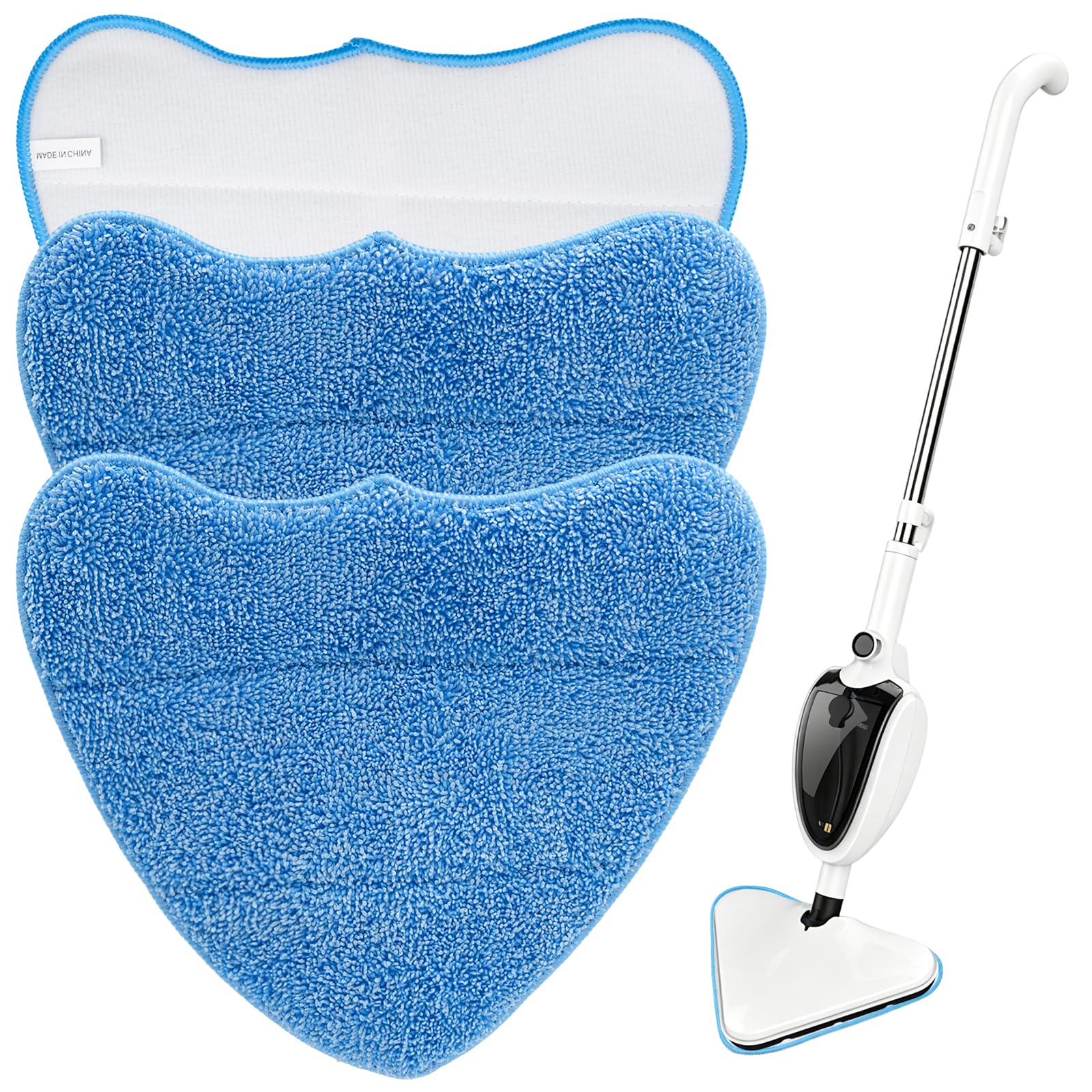 3 Pack Reusable Triangle Mop Cloths, Steam Mop Pads Replacement