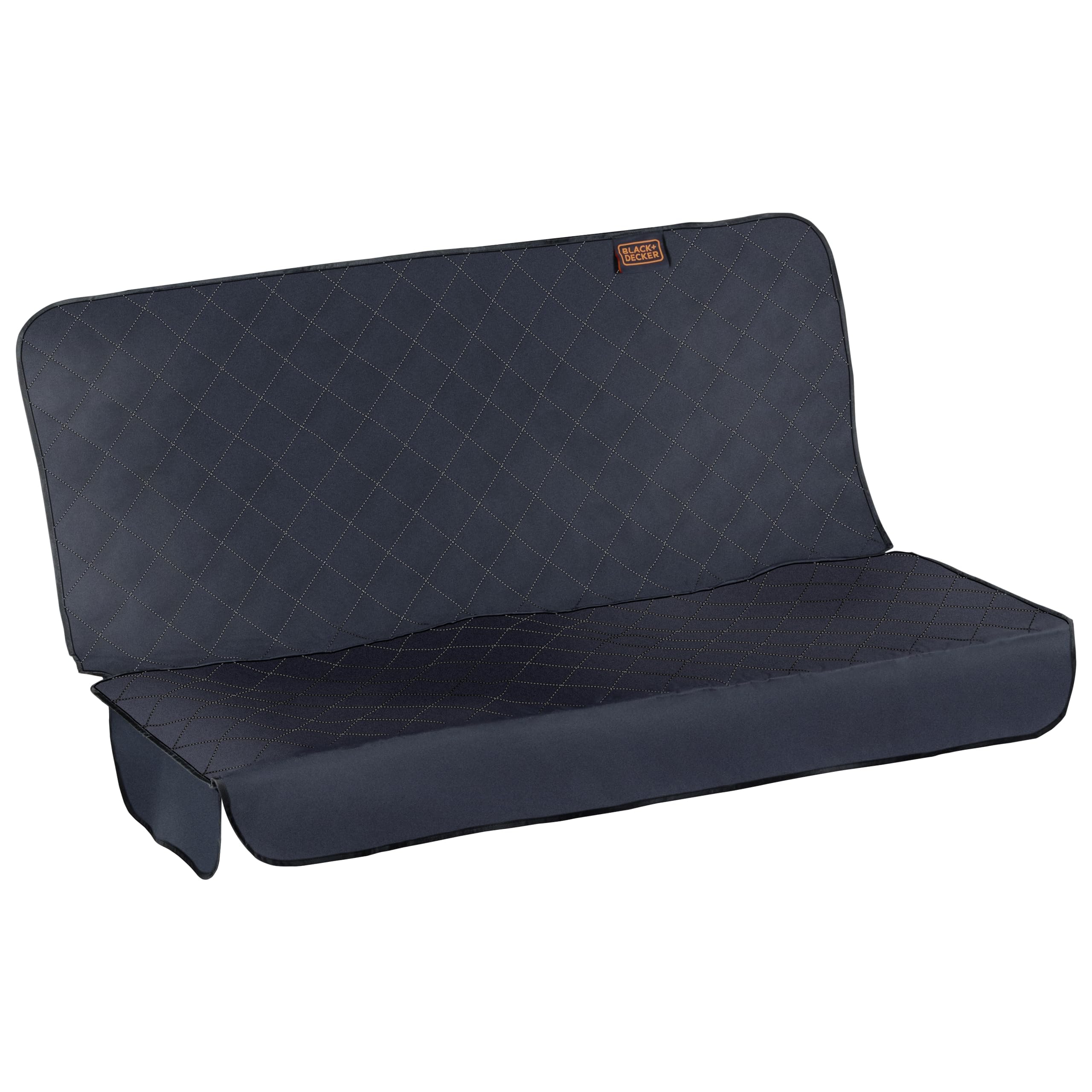 BLACK+DECKER Car Rear Seat Cover - Universal - Waterproof - 123 x 140 cm - Black