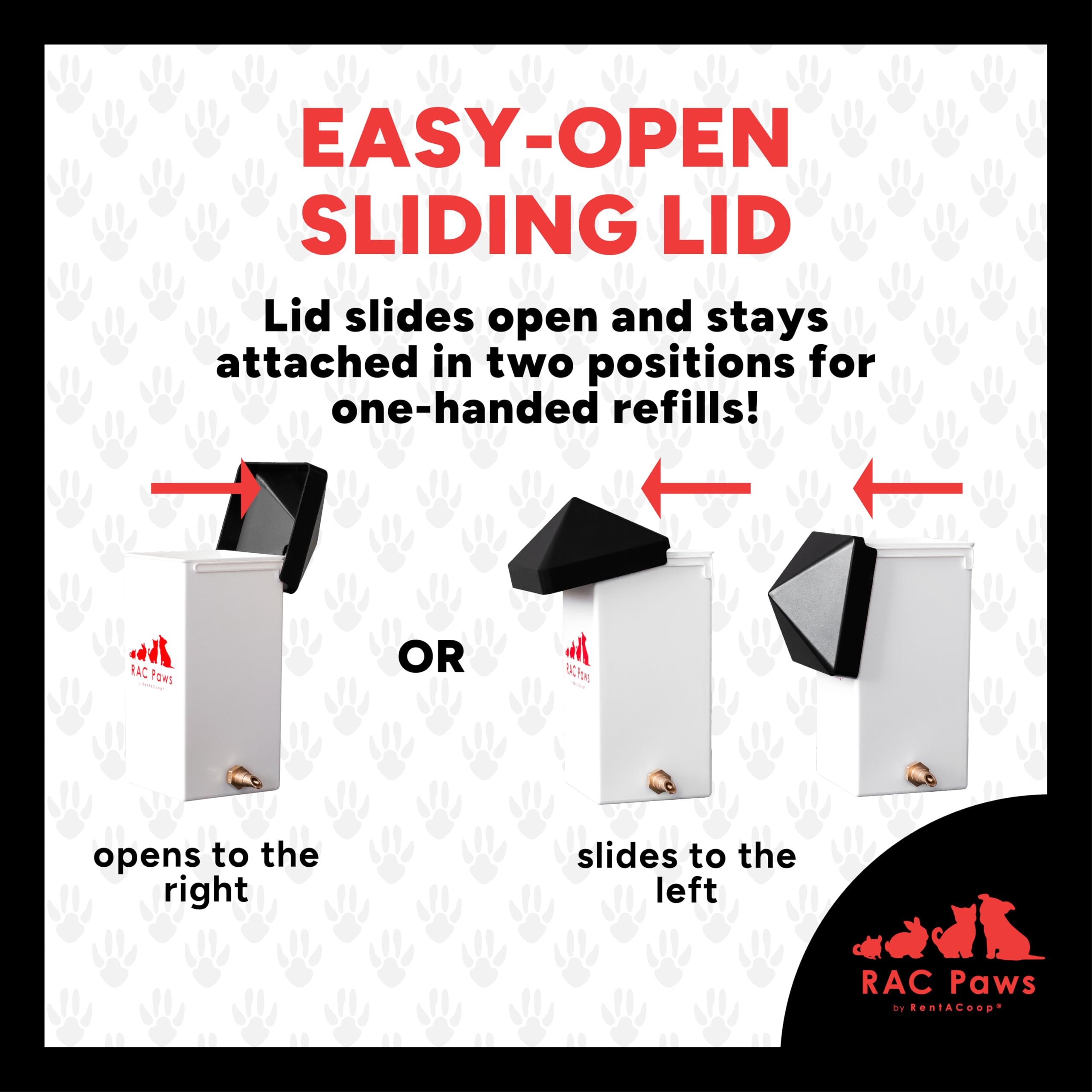 RentACoop 32oz(1L) Small Animal Drinker with No-Drip Brass Nozzle - Suitable for Small Pets, Bunnies, Hamsters, Guinea Pigs, Hedgehogs, Rabbits, Chinchillas, Mice and Rats