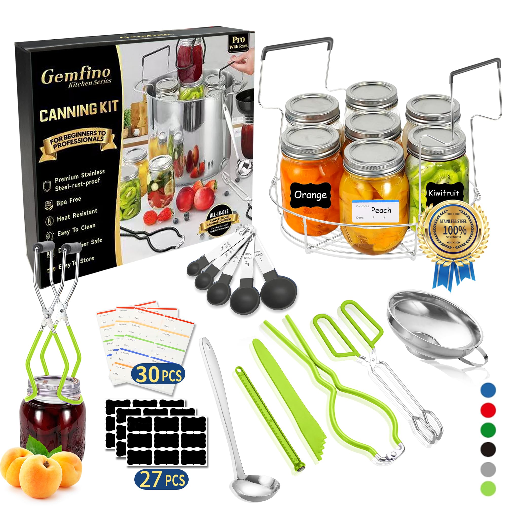 Canning Supplies Starter Kit,Canning Kit Set for Beginners