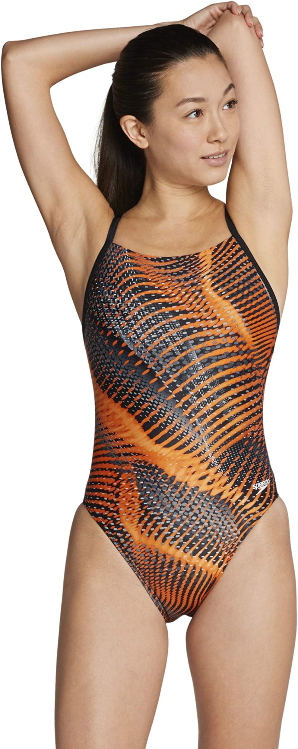 Women's Swimsuit One Piece PowerFlex Flyback Printed Adult Team Colors