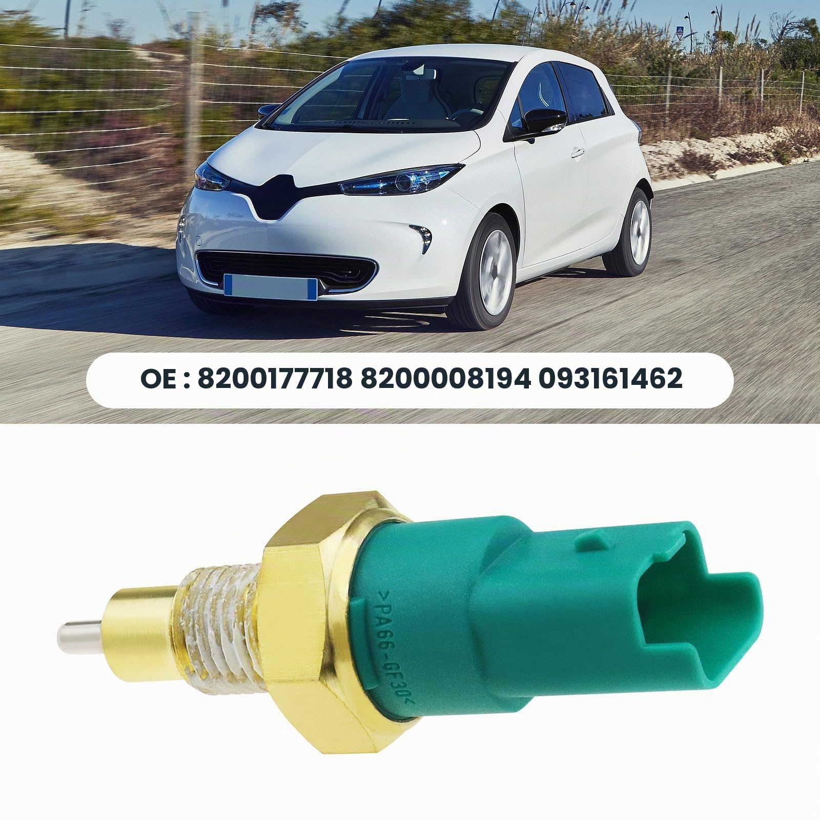 Create Idea Interrupteur de feu de recul pour voiture, à bascule, bouton poussoir, ON-NONE-ON, monocouleur, compatible avec Dacia, Mercedes-Benz, Nissan, Renault
