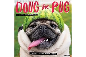 Doug the Pug 2023 Wall Calendar - The Cutest Calendar On The Internet!