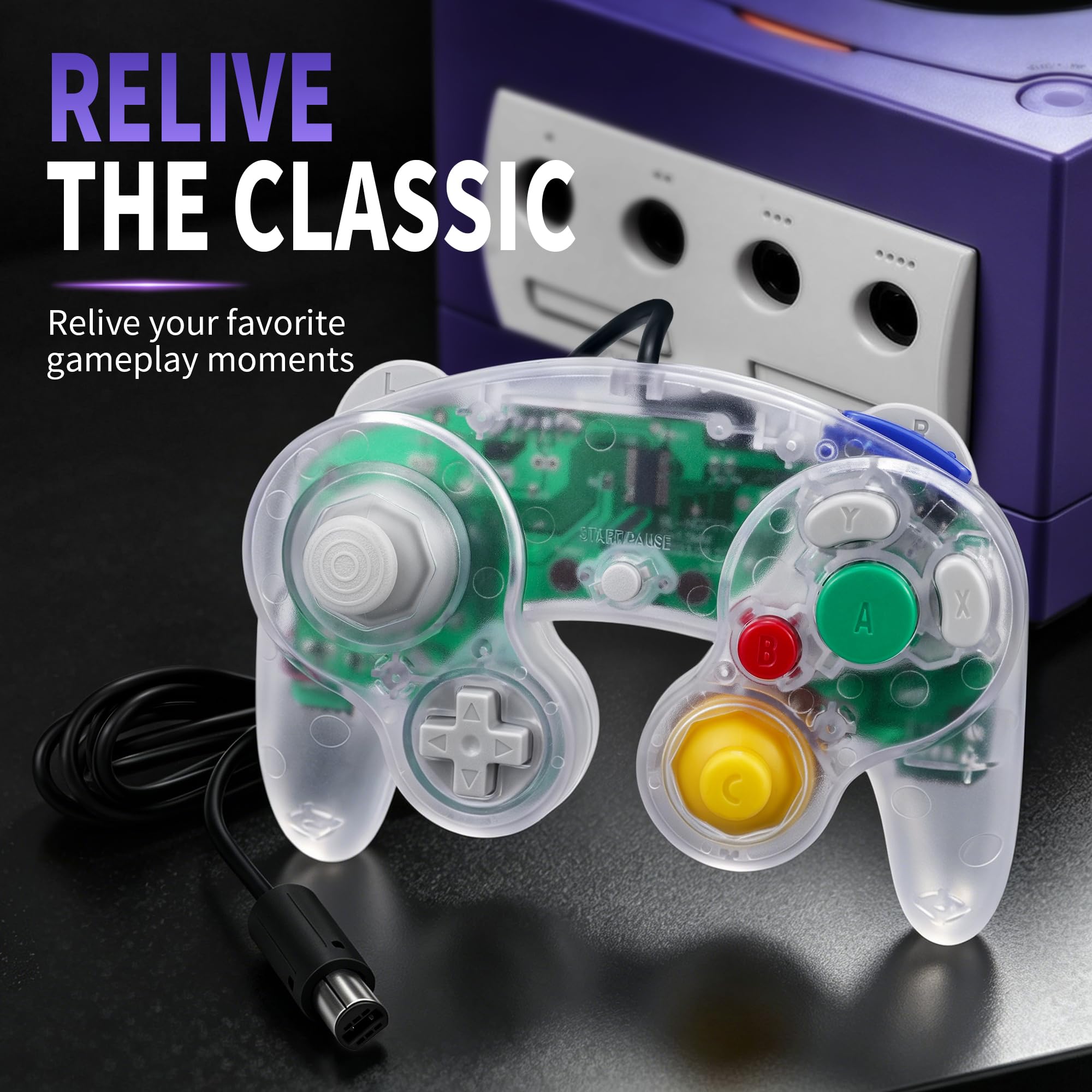 CirKa Controller - Clear for Nintendo Wii and GameCube