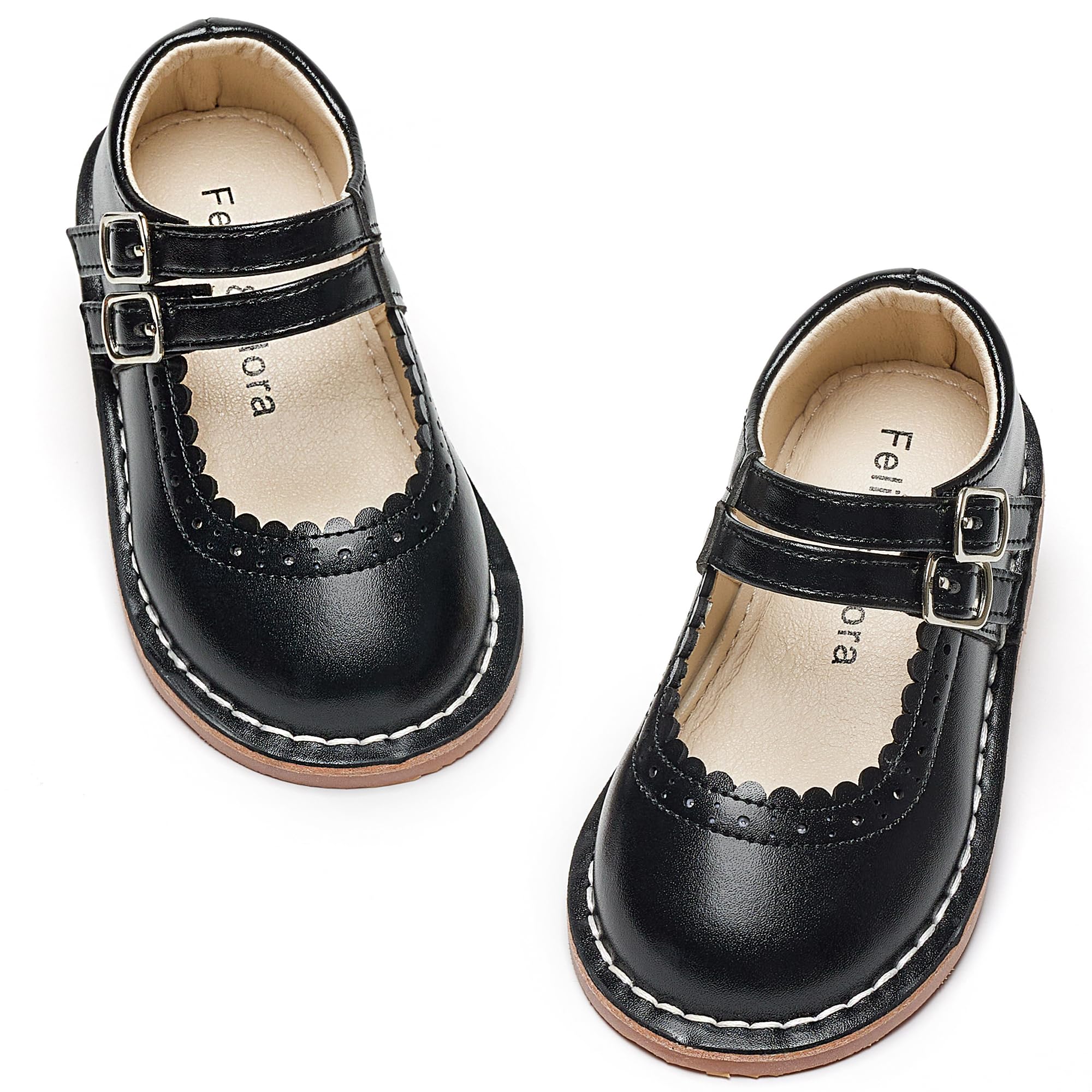 Felix &amp; Flora Toddler Little Girl Mary Jane Dress Shoes - Ballet Flats for Easter Flower Girl Party School Shoes.